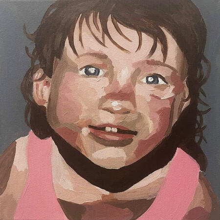 Trans Agenda, 12"x12", Acrylic on Canvas, 2025